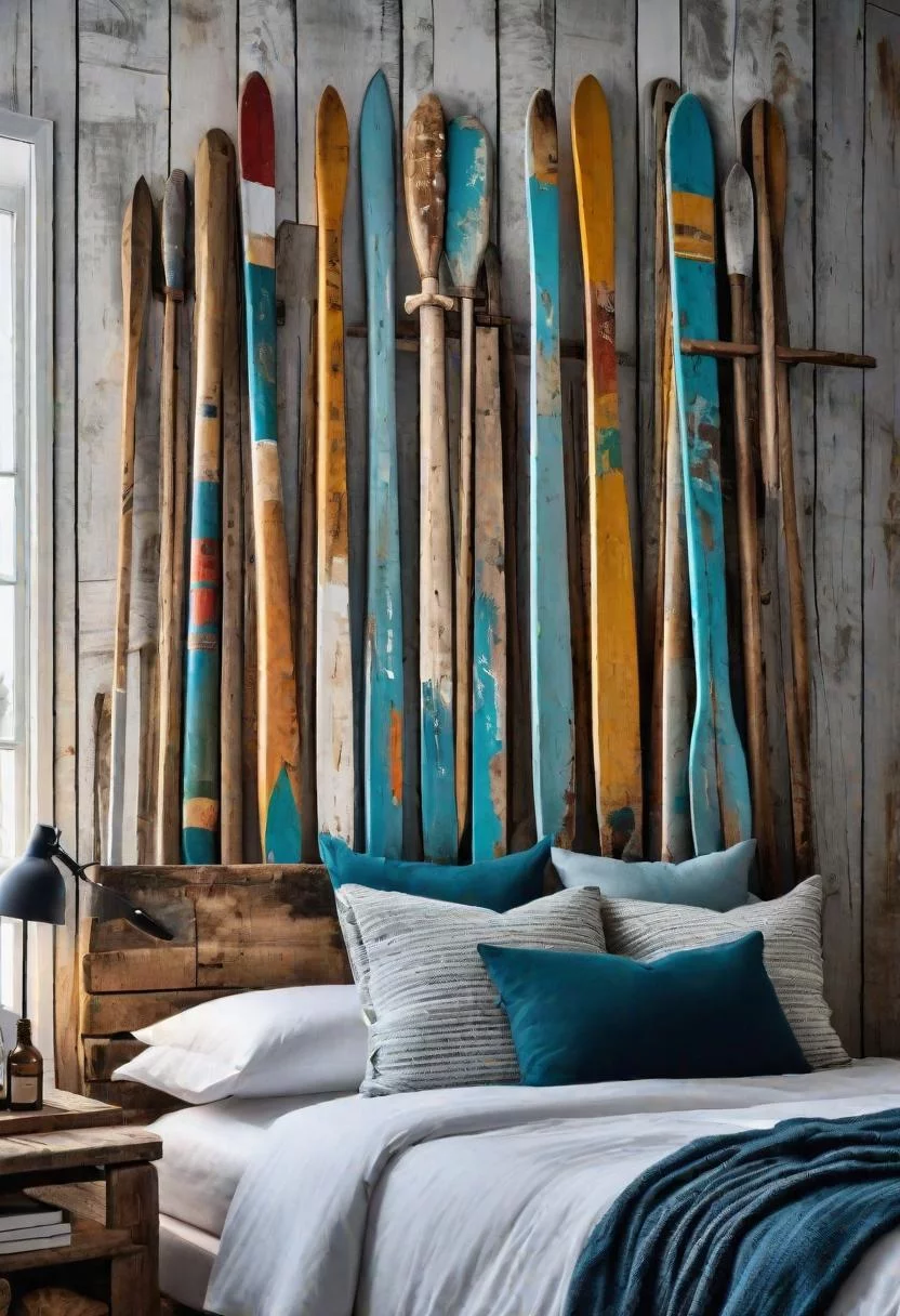43 Relaxing Coastal Bedrooms for Breezy Retreats 32 31. Nautical Wall Decor Ideas-0