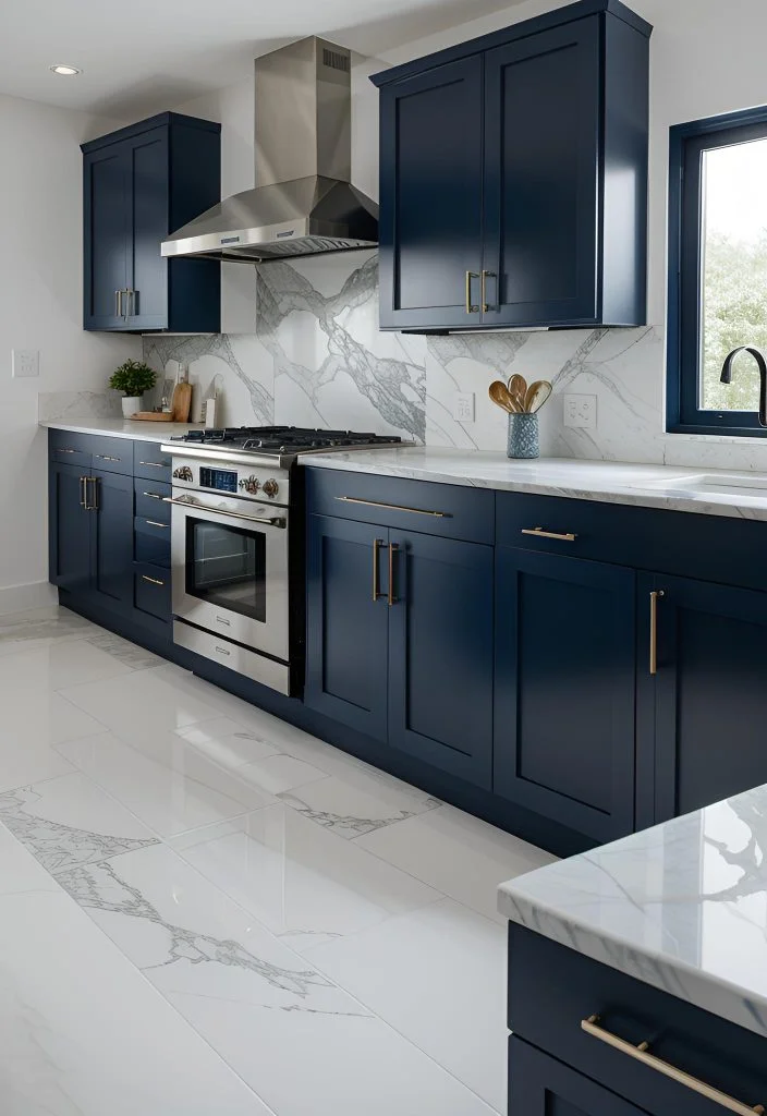 2. Navy Shaker Cabinet Inspiration-0