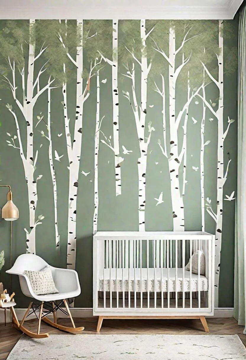 45 Serene Sage Green Nursery Ideas: Calming and Chic Inspirations 68 40. Nursery Wall Decals: Sage Green-0