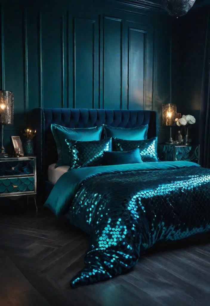 8. Ocean Dreams: Mermaid-Inspired Bedroom Décor-0