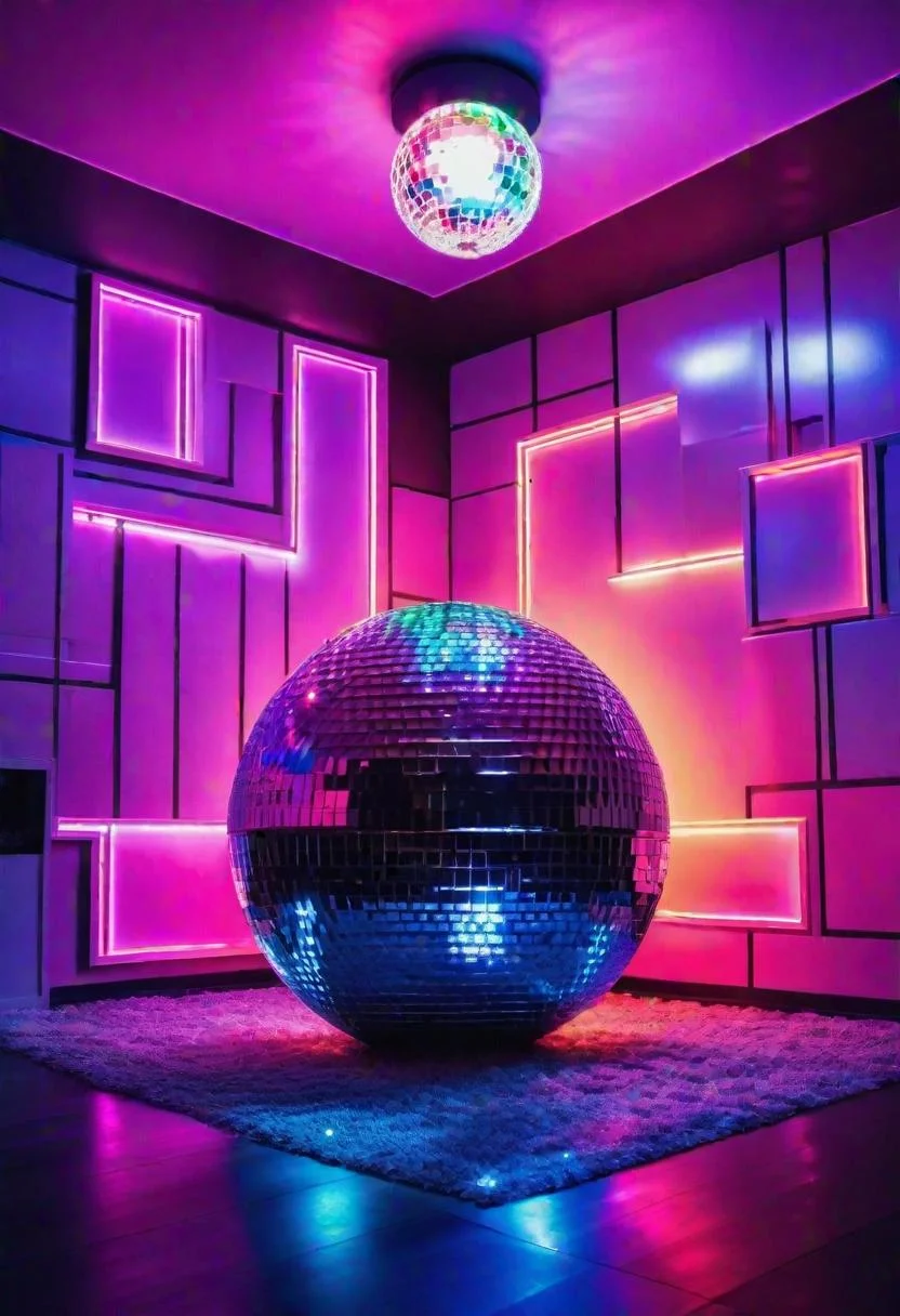 31. Party Corner: Disco Ball + LED Lights-0 31. Party Corner: Disco Ball + LED Lights-0