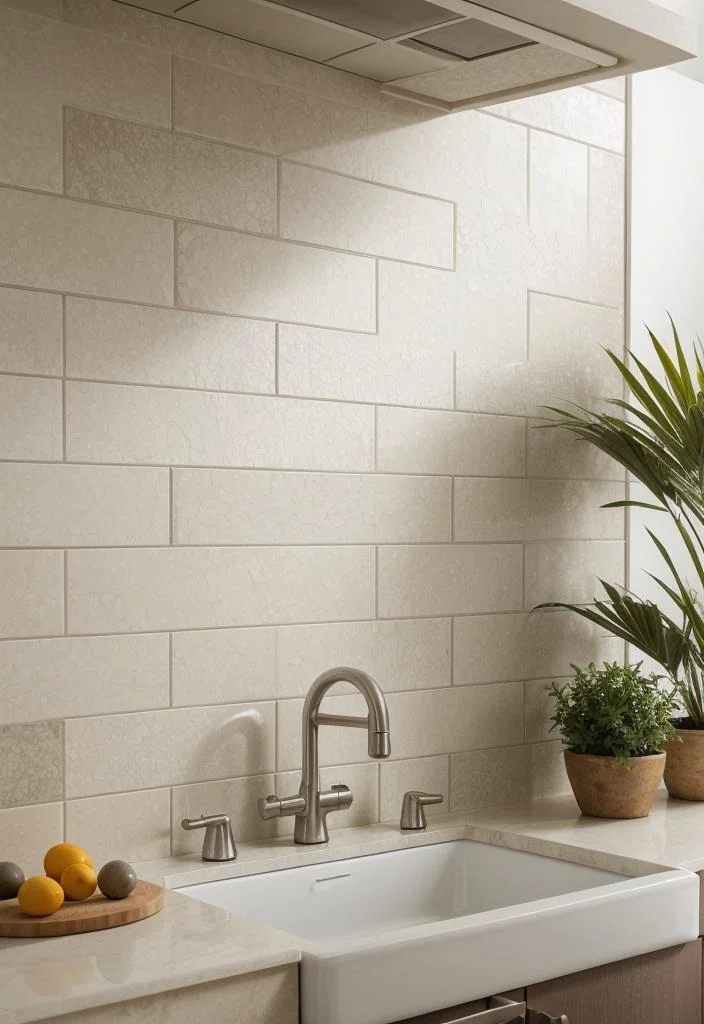 35 Stunning Kitchen Backsplash Ideas: Creative and Eye-Catching Designs 22 14. Pebble Stone Mosaic Backsplash-0
