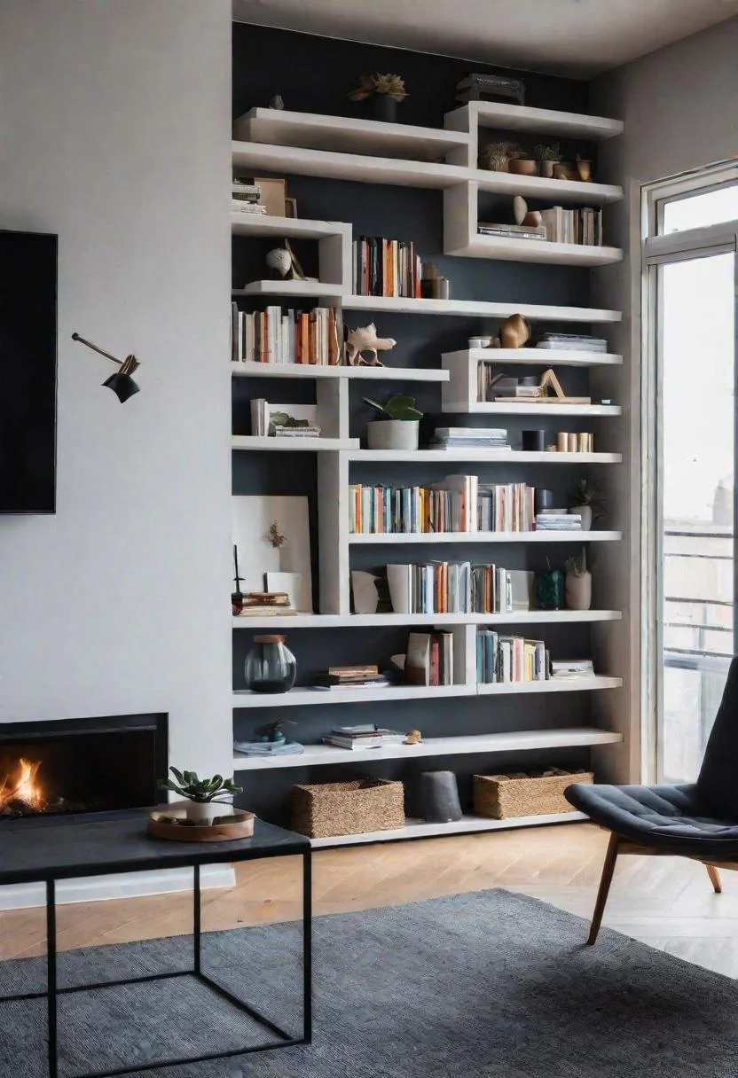 33. Perimeter Shelving: Maximize Minimalist Space-0