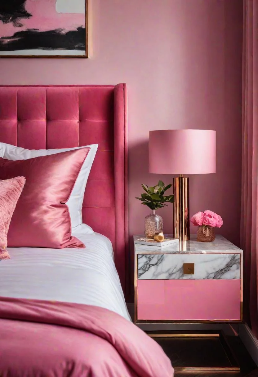 63 Luxurious Pink Bedrooms to Warm Up Your Space 21 20. Pink Bedroom Decor-0