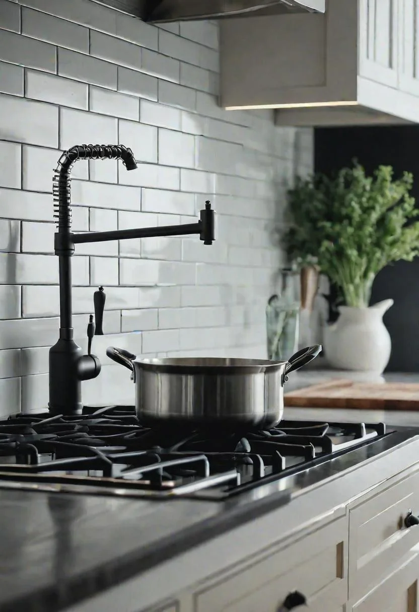 33 Modern Farmhouse Kitchen Ideas: Blending Rustic Charm with Contemporary Design 32 26. Pot-Filler Faucet Installation Guide-0