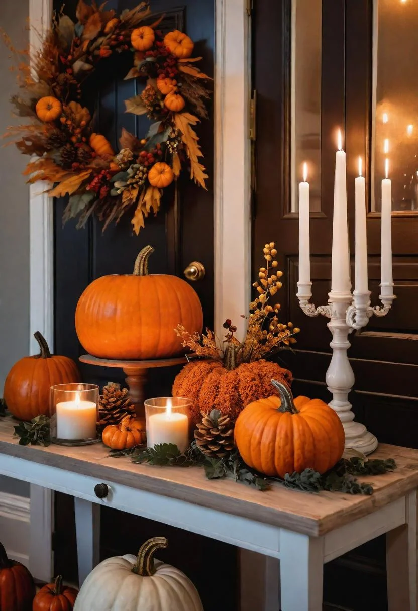 16. Pumpkin Candle Autumn Decor-0