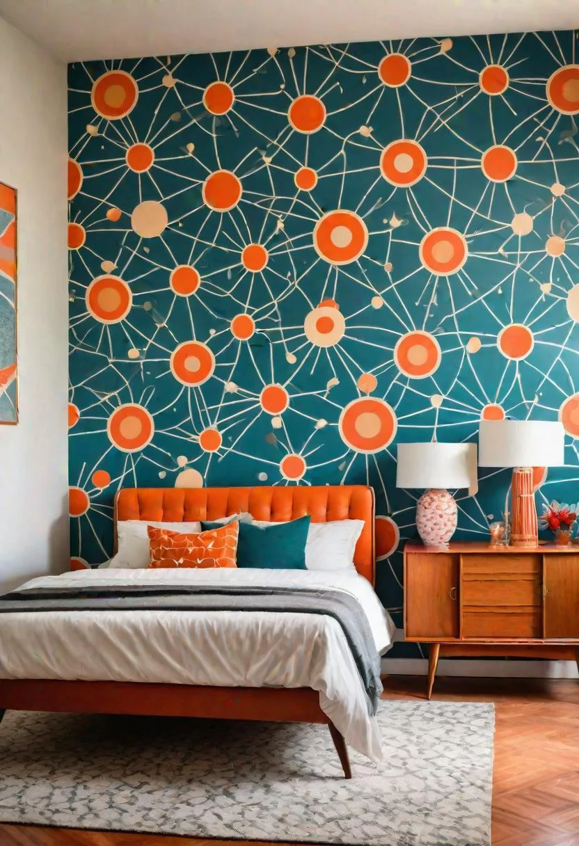 18. Retro Wallpaper Accent Wall-0