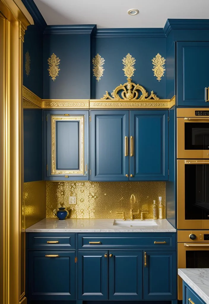 9. Royal Blue with Gold Accents-0