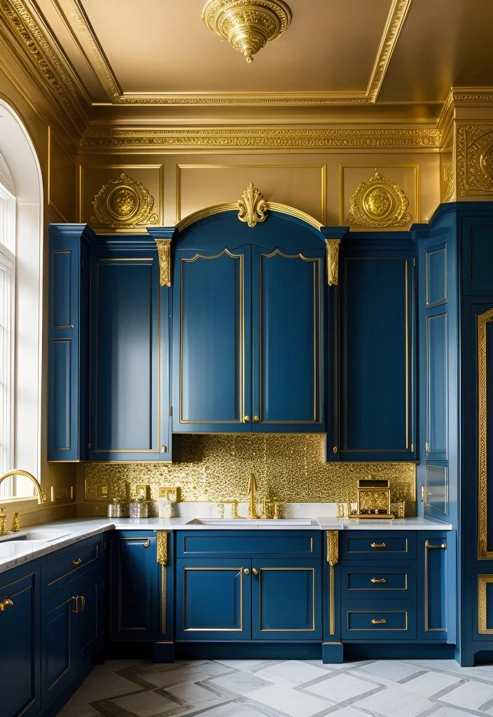9. Royal Blue with Gold Accents-1