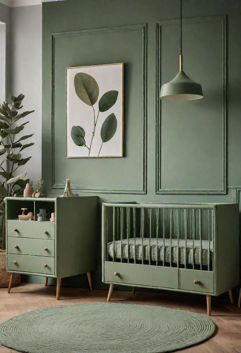45 Serene Sage Green Nursery Ideas: Calming and Chic Inspirations 60 33. Sage Green Furniture Makeover-0
