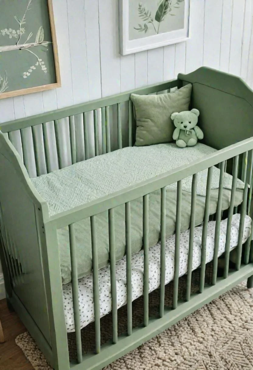 45 Serene Sage Green Nursery Ideas: Calming and Chic Inspirations 74 44. Sage Green Toy Collection-1