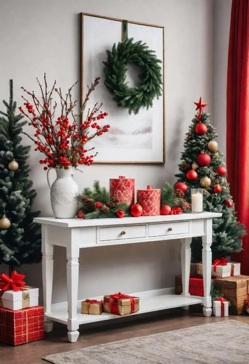26. Seasonal Entrance Table Decor-0