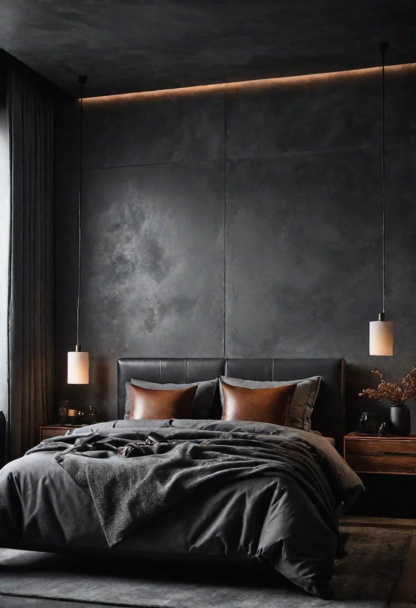 34. Slate Grey Masculine Bedroom Ideas-0 34. Slate Grey Masculine Bedroom Ideas-0