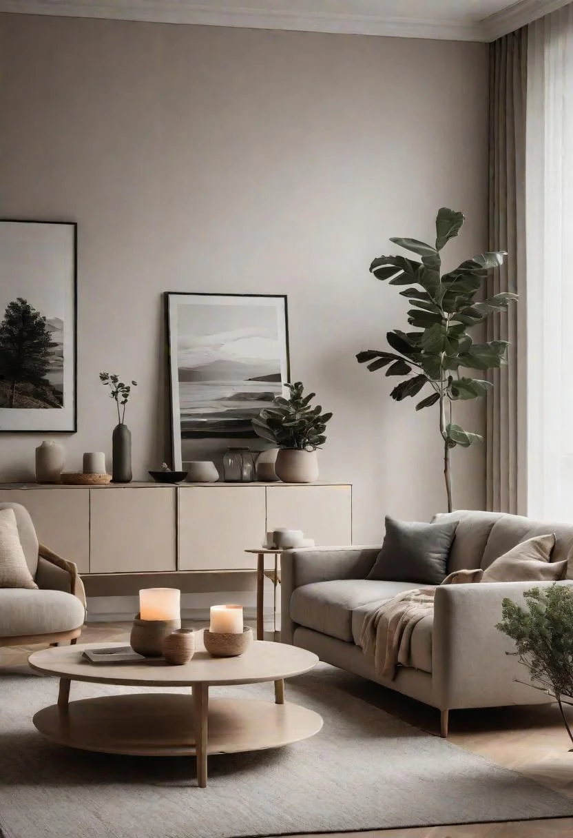37 Cozy Contemporary Living Room Ideas: Modern Elegance 23 22. Soft Minimalist Living Room Trends-0