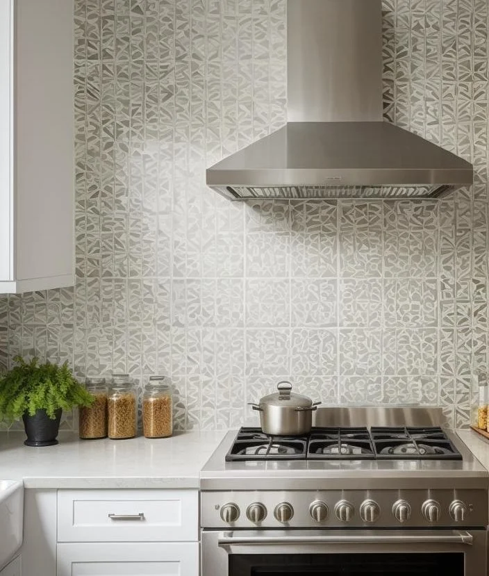 35 Stunning Kitchen Backsplash Ideas: Creative and Eye-Catching Designs 44 31. Stenciled Tile Backsplash Tutorial-0