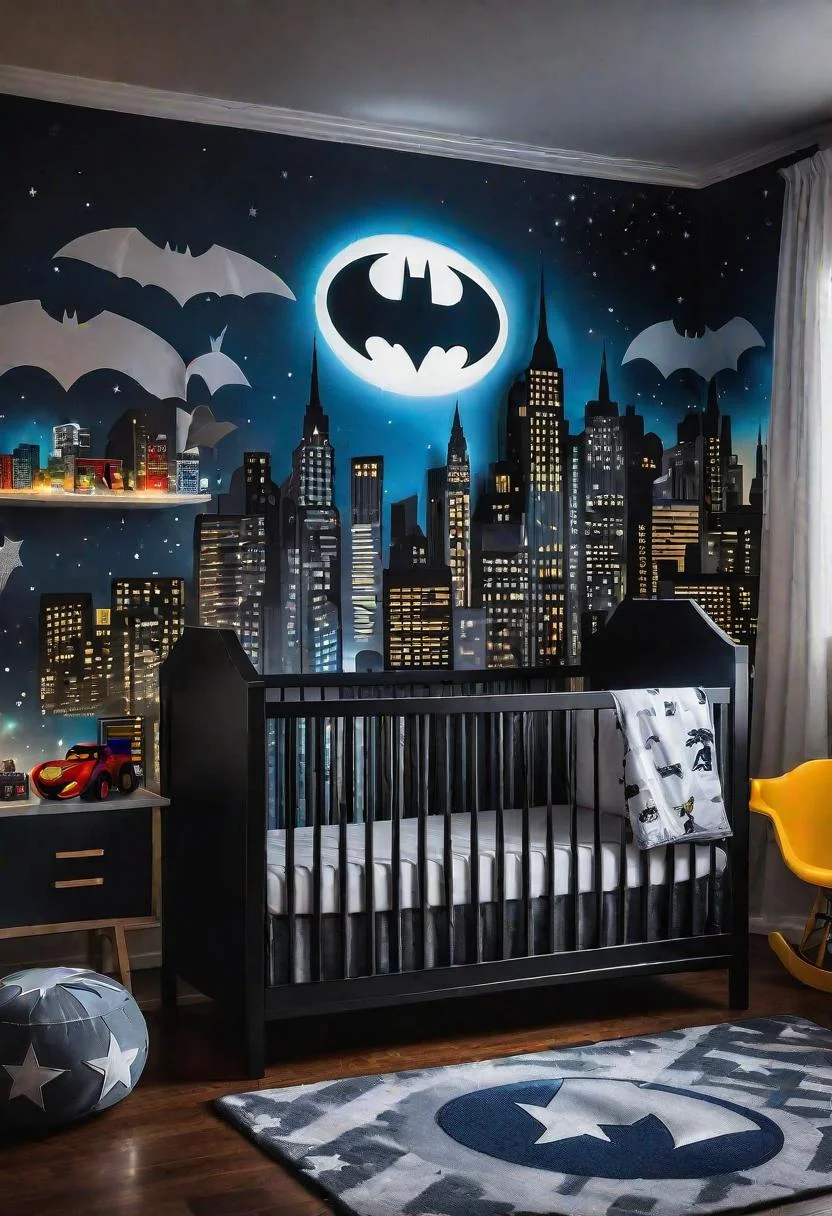 61 Dreamy Nursery Room Inspirations: From Cozy Corners to Whimsical Themes 67 45. Superhero Nursery Suite-0
