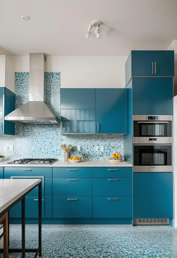17. Teal Blue & Terrazzo Styling-0