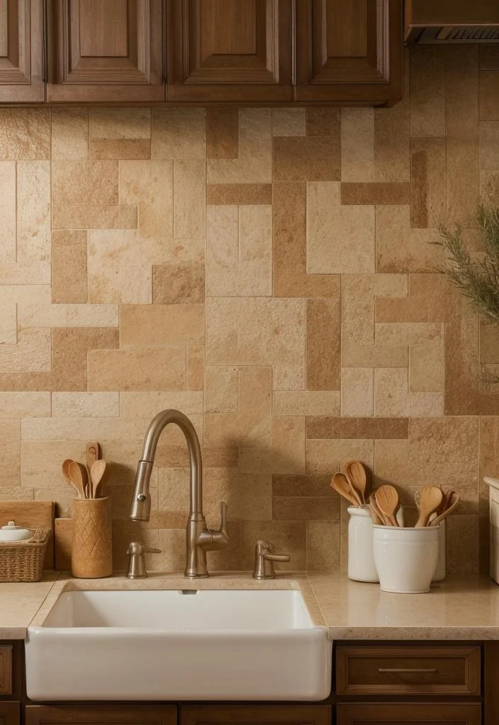 35 Stunning Kitchen Backsplash Ideas: Creative and Eye-Catching Designs 14 8. Terracotta Herringbone Inspiration-0