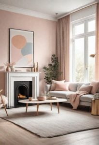 43 Modern Living Room Inspirations: Chic, Spacious, and Vibrant 1 25. Tranquil Modern Living Space-0