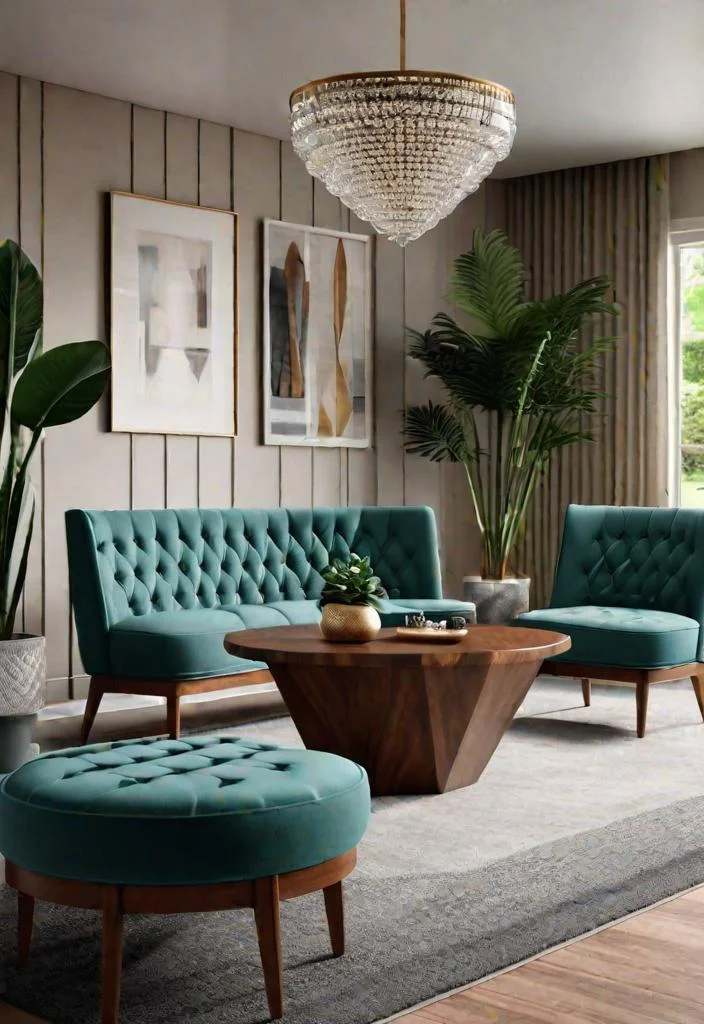 27 Beautiful mid century modern living rooms 21 17. Tufted Bench Design-0