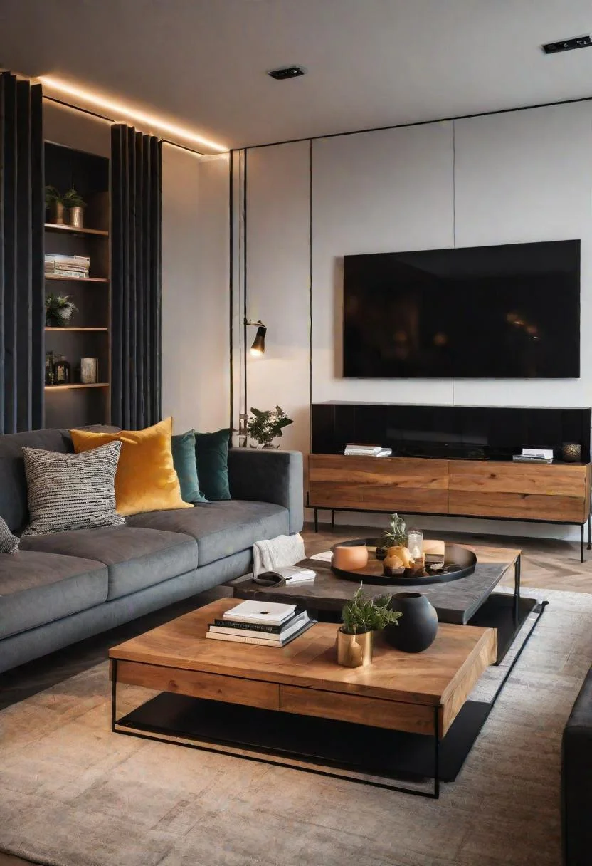 37 Cozy Contemporary Living Room Ideas: Modern Elegance 28 27. Versatile Living Room Design-0