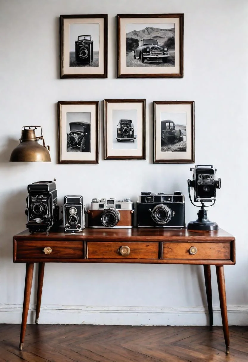 14. Vintage Camera Collection Display-0