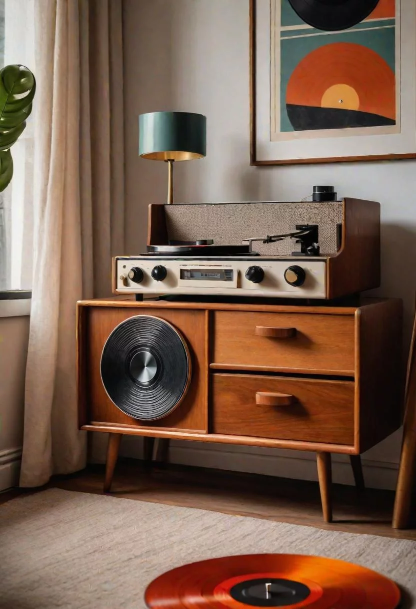 29. Vintage Record Player Statement Piece-0