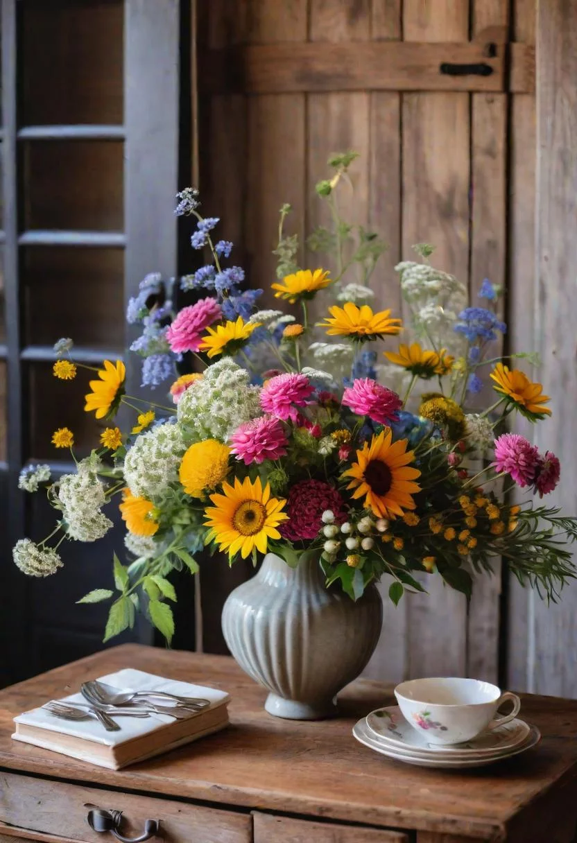 21. Wildflower Cottage Core Entrance Decor-0