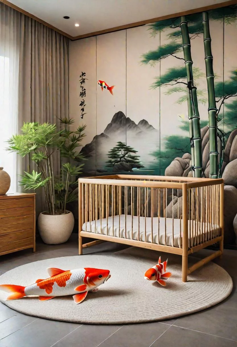 61 Dreamy Nursery Room Inspirations: From Cozy Corners to Whimsical Themes 59 38. Zen Nursery Sanctuary-0