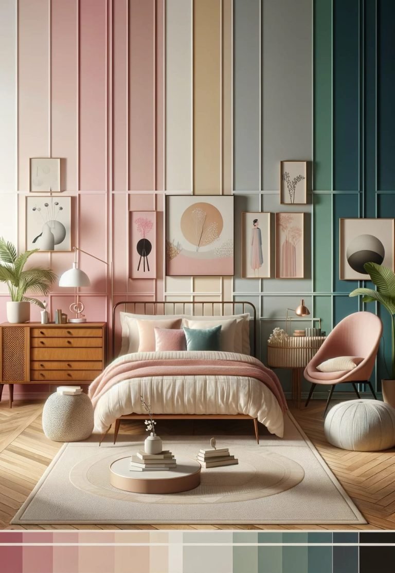 12 Enchanting Mid-Century Modern Bedroom Color Palettes For Dreamy ...