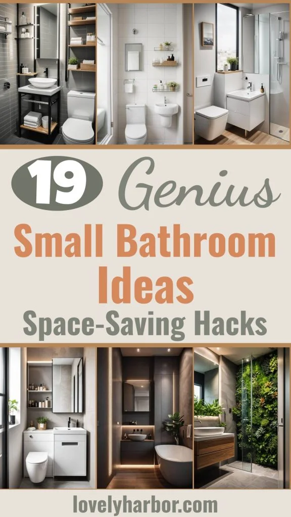 19 Genius Small Bathroom Ideas: Space-Saving Hacks