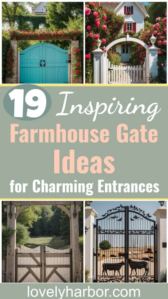 19 Inspiring Farmhouse Gate Ideas for Charming Entrances 1 19 Inspiring Farmhouse Gate Ideas for Charming Entrances