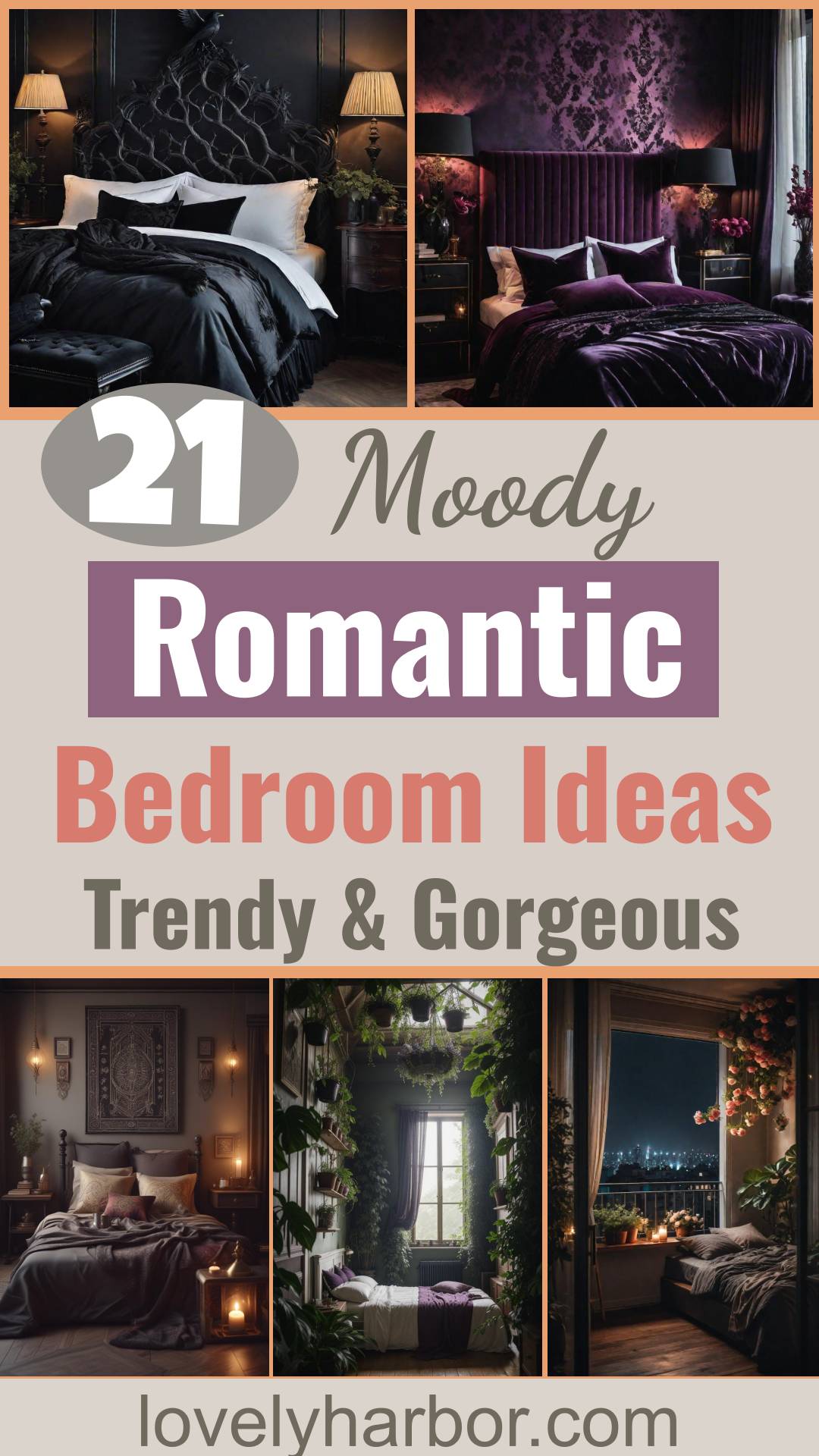 21 Moody Romantic Bedroom Ideas: Trendy & Gorgeous - Lovely Harbor