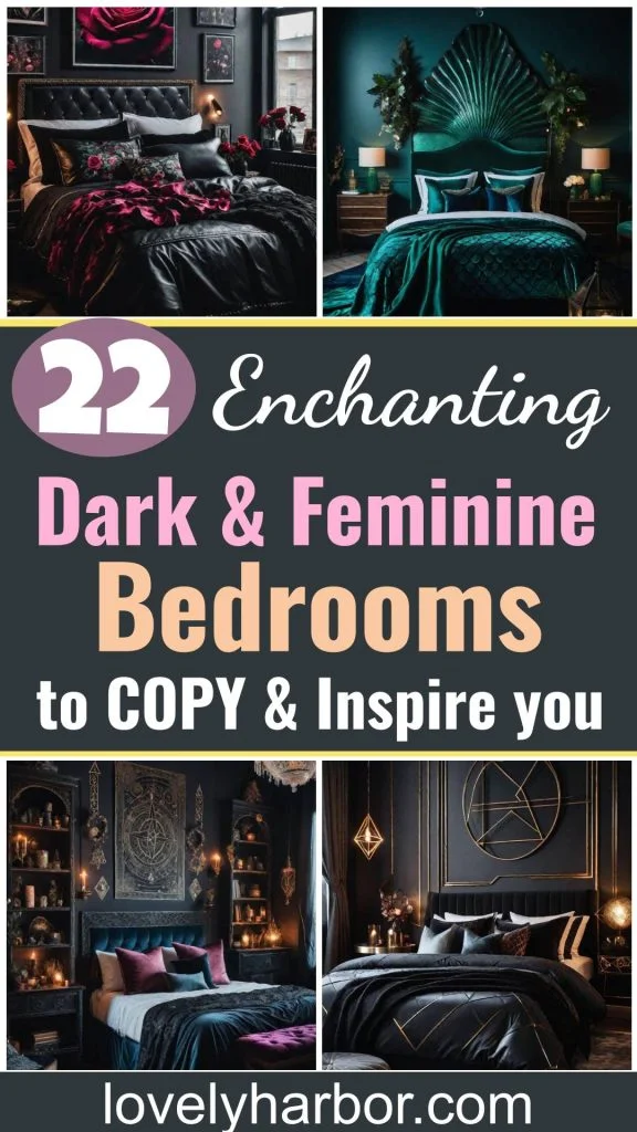 22 Enchanting Dark Feminine Bedroom Ideas to Inspire You 1 22 Dark Feminine Bedroom Designs That Inspire Romance 1