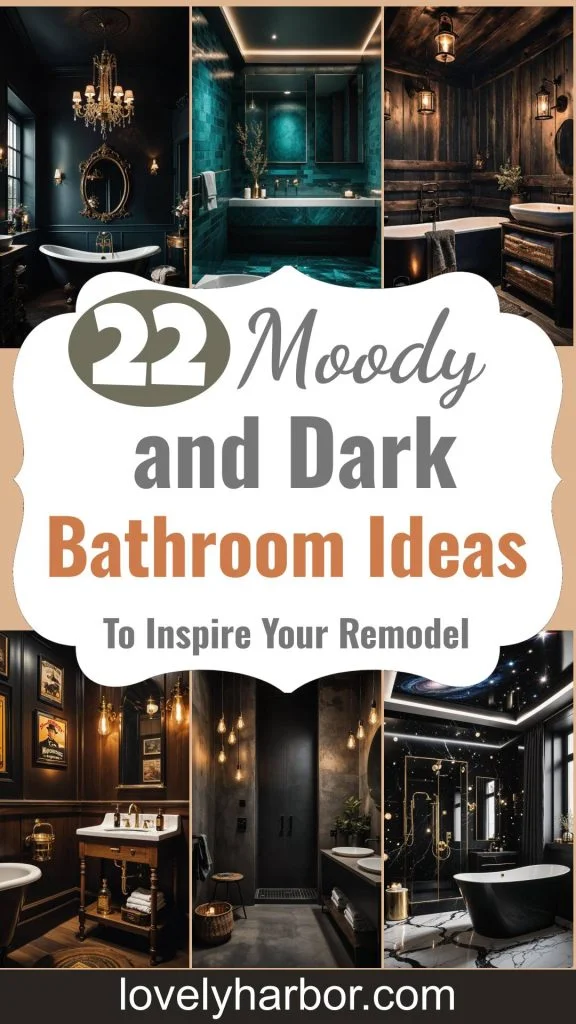 22 Inspiring Dark & Moody Bathroom Designs for Your Next Remodel 22 Inspiring Dark & Moody Bathroom Designs for Your Next Remodel