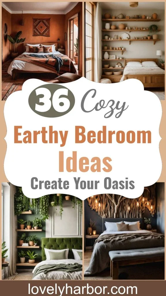 36 Cozy Earthy Bedroom Designs to Inspire Your Oasis