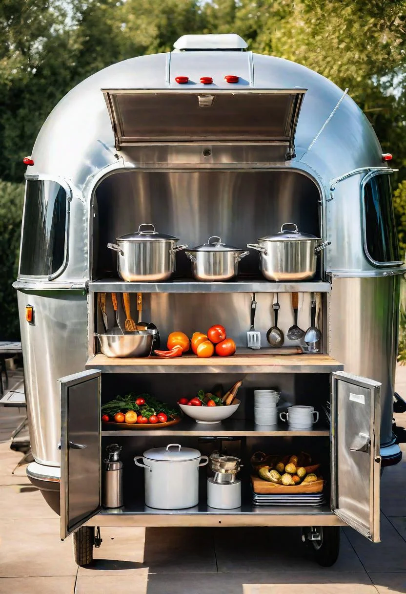 39 Stunning Outdoor Kitchen Ideas: With Style and Functionality 11 9. Airstream Kitchen Conversion Guide-0