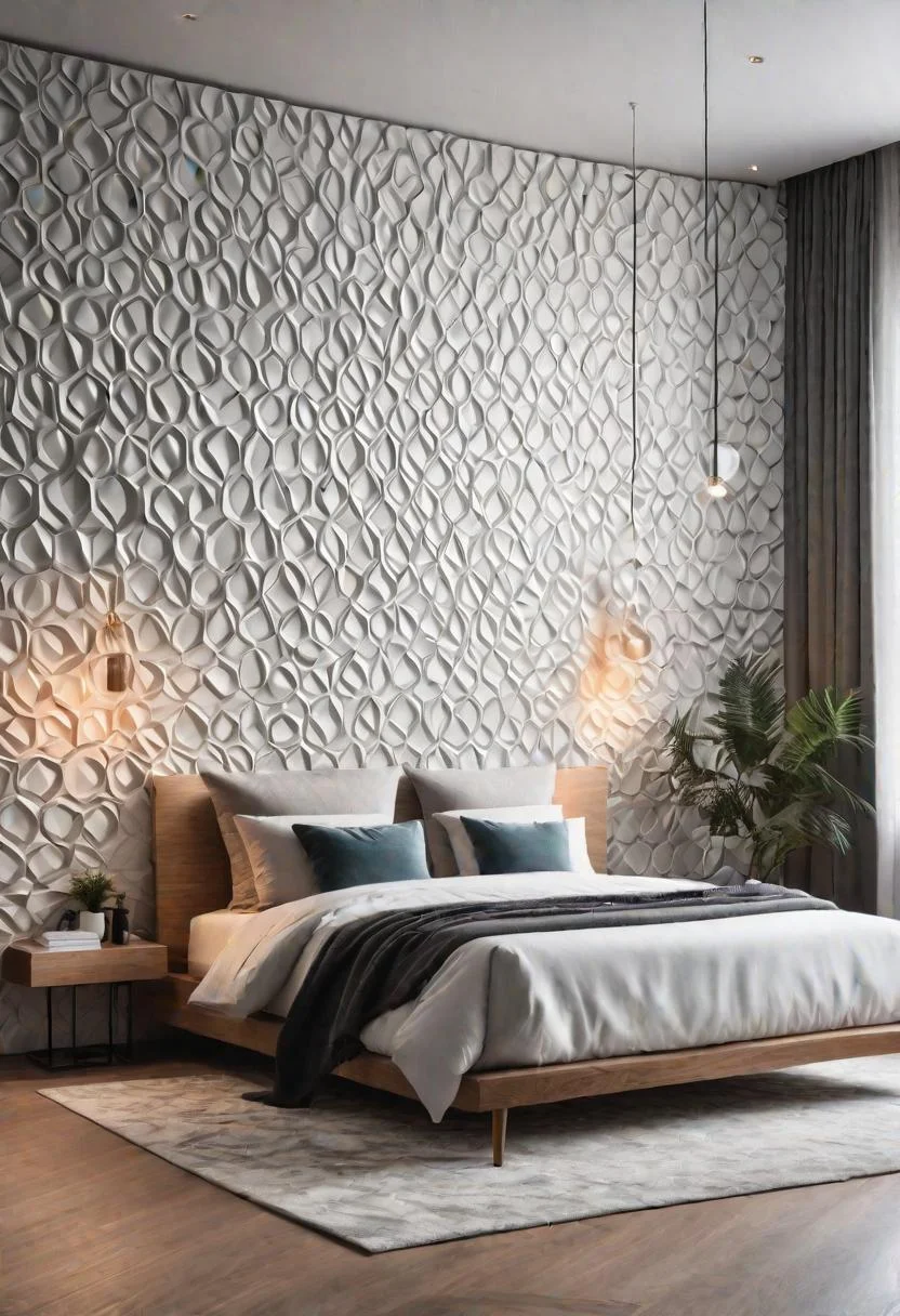 33. Artistic Sound-Absorbing Accent Wall-1