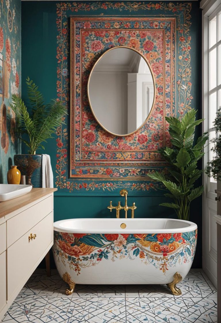 27 Dreamy Boho Bathroom Inspirations For Your Home Makeover - Lovely Harbor