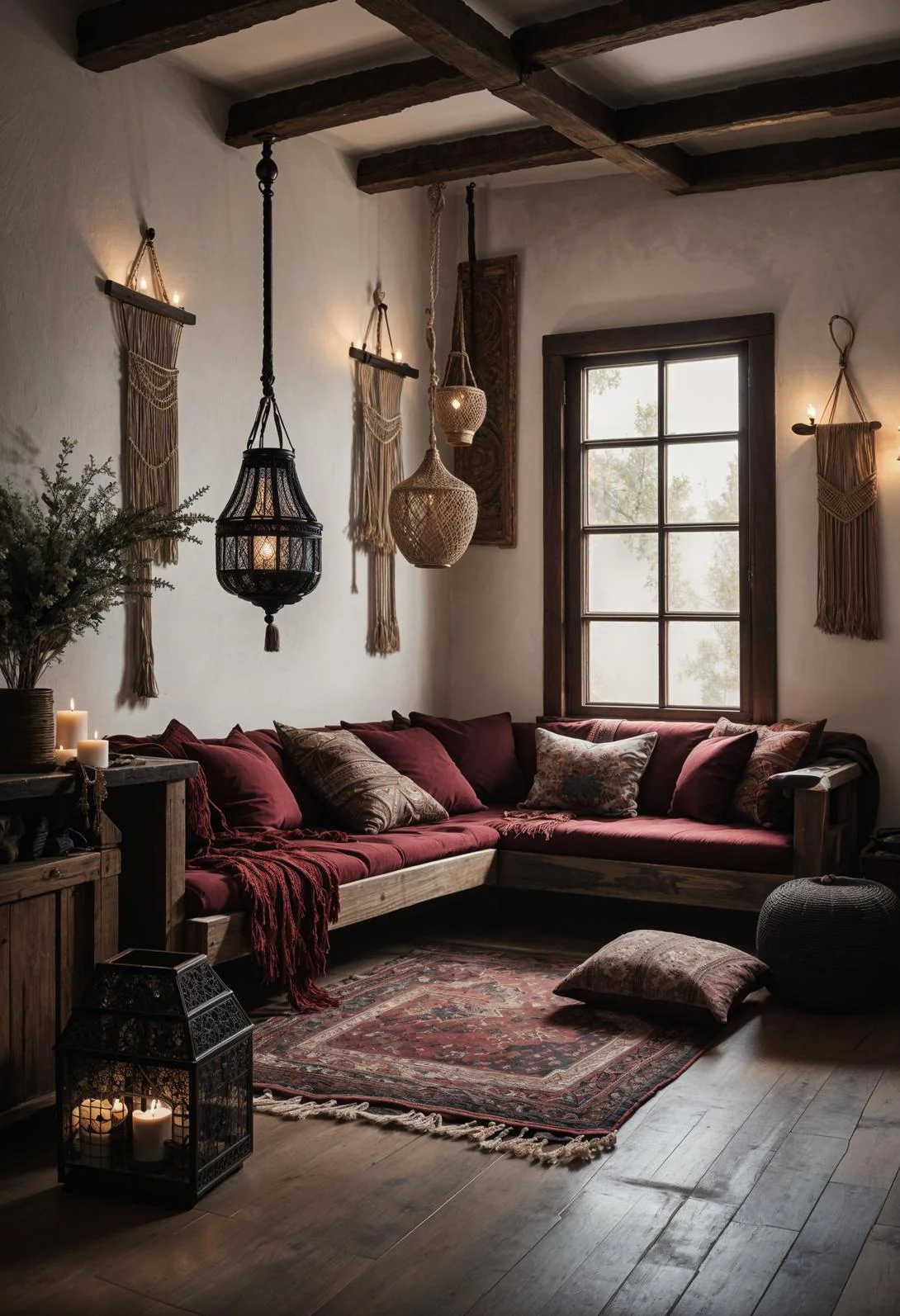 24. Boho Chic Rustic Decor-1