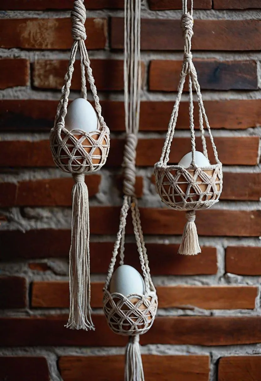 13. Boho Macrame Egg Holders-1