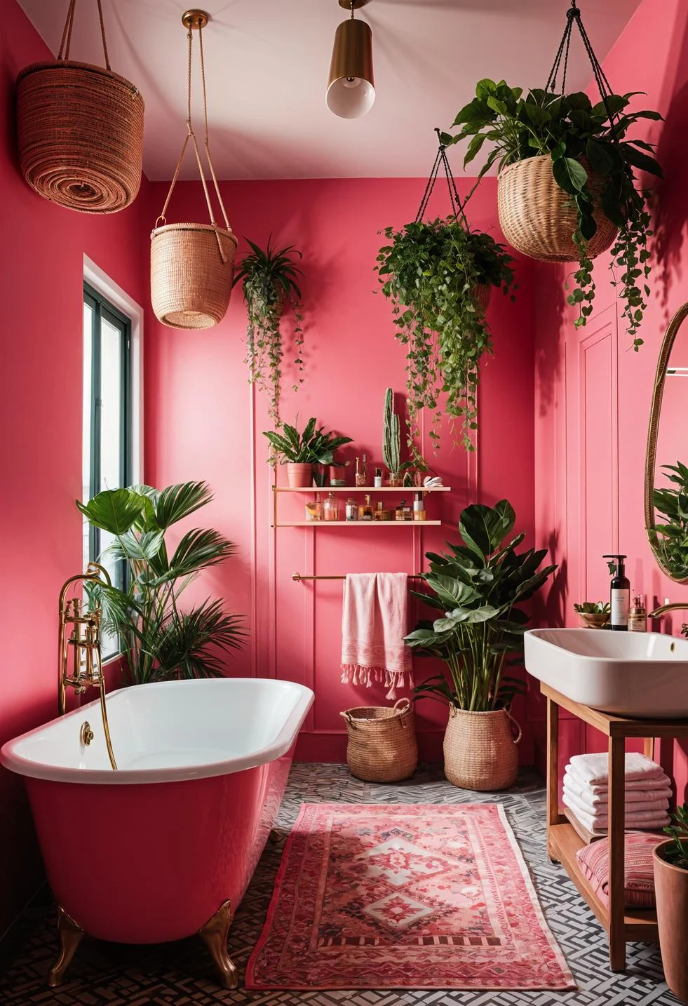 14. Boho Pink Bathroom Escapade-0