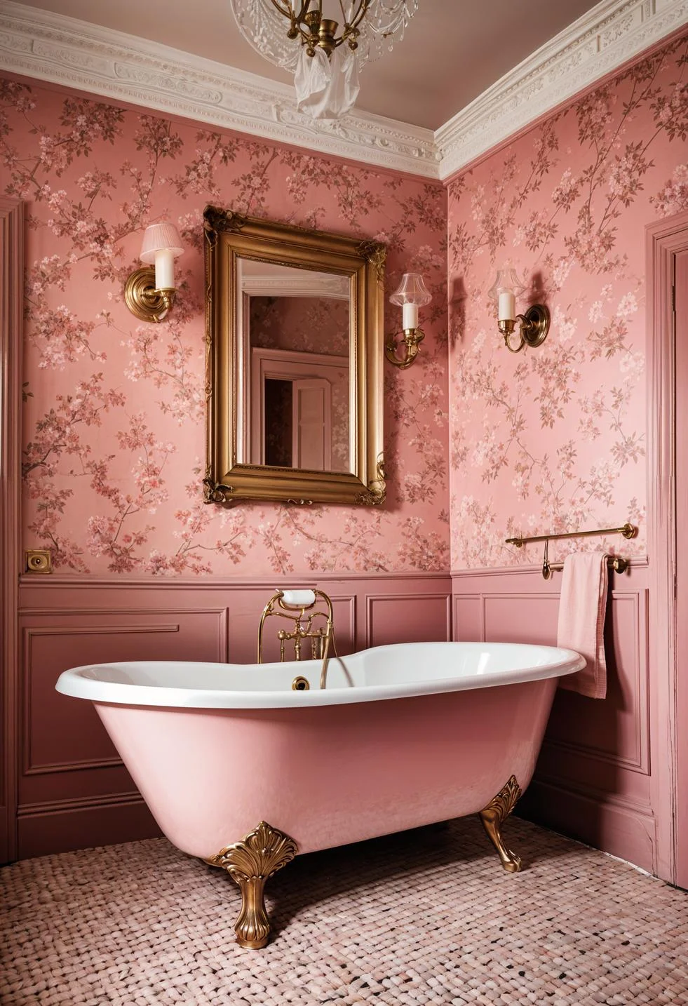 3. Charming Pink Clawfoot Tub spotlight-0