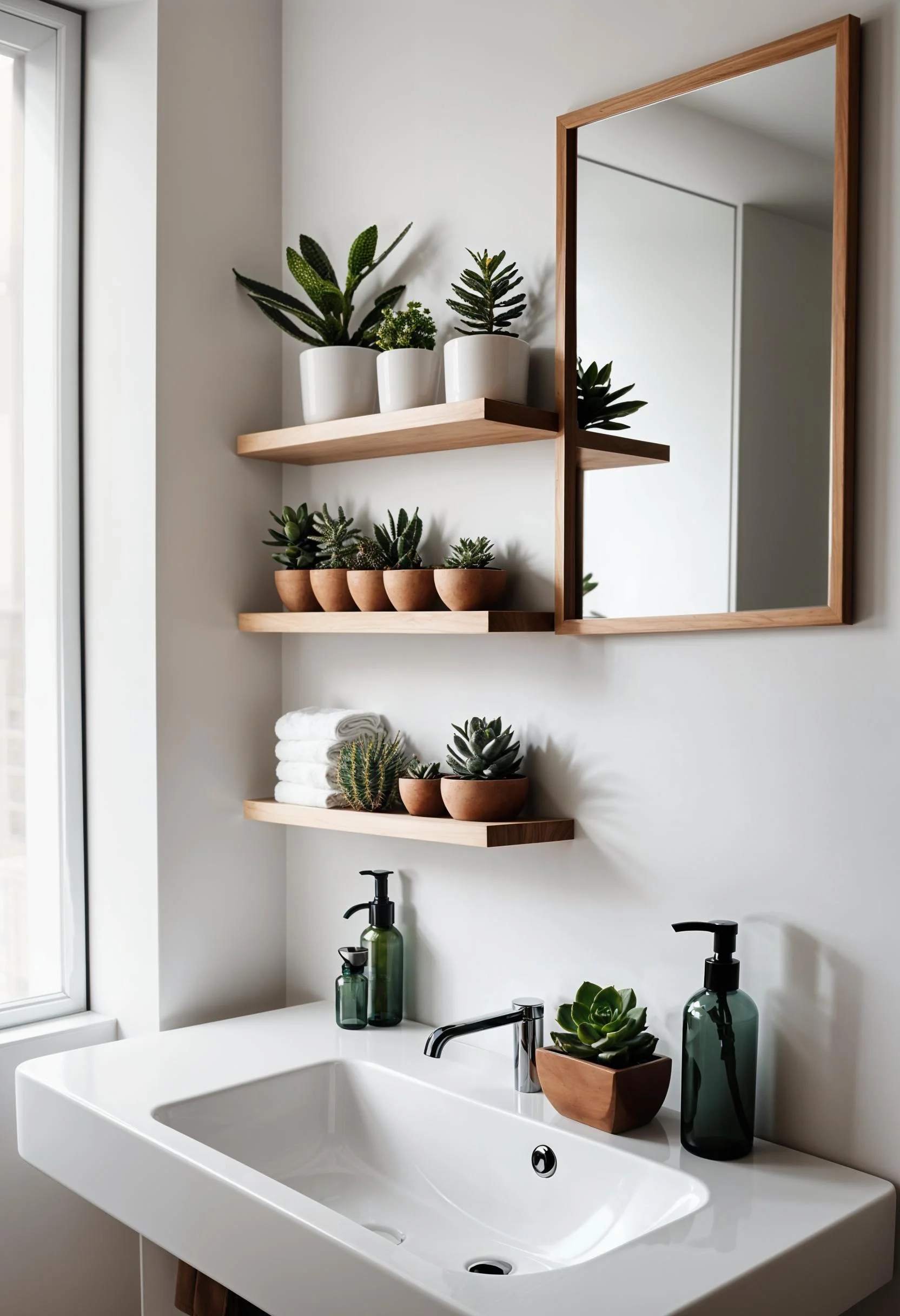 1. Chic Bathroom Decor with Greenery-0