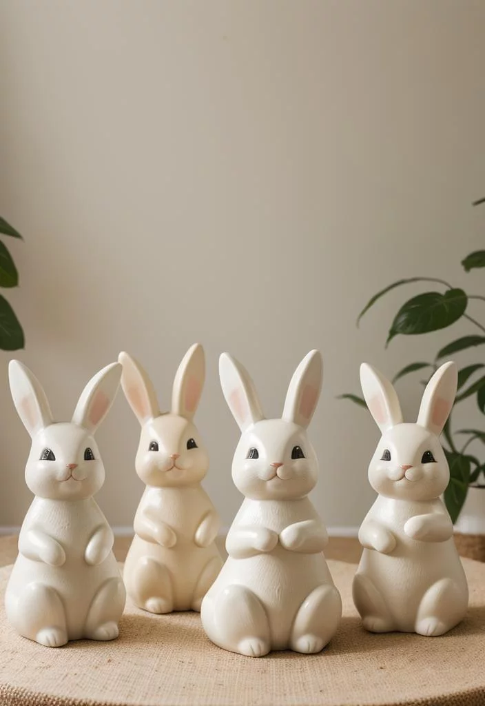 2. Chic Ceramic Bunny Decor-0