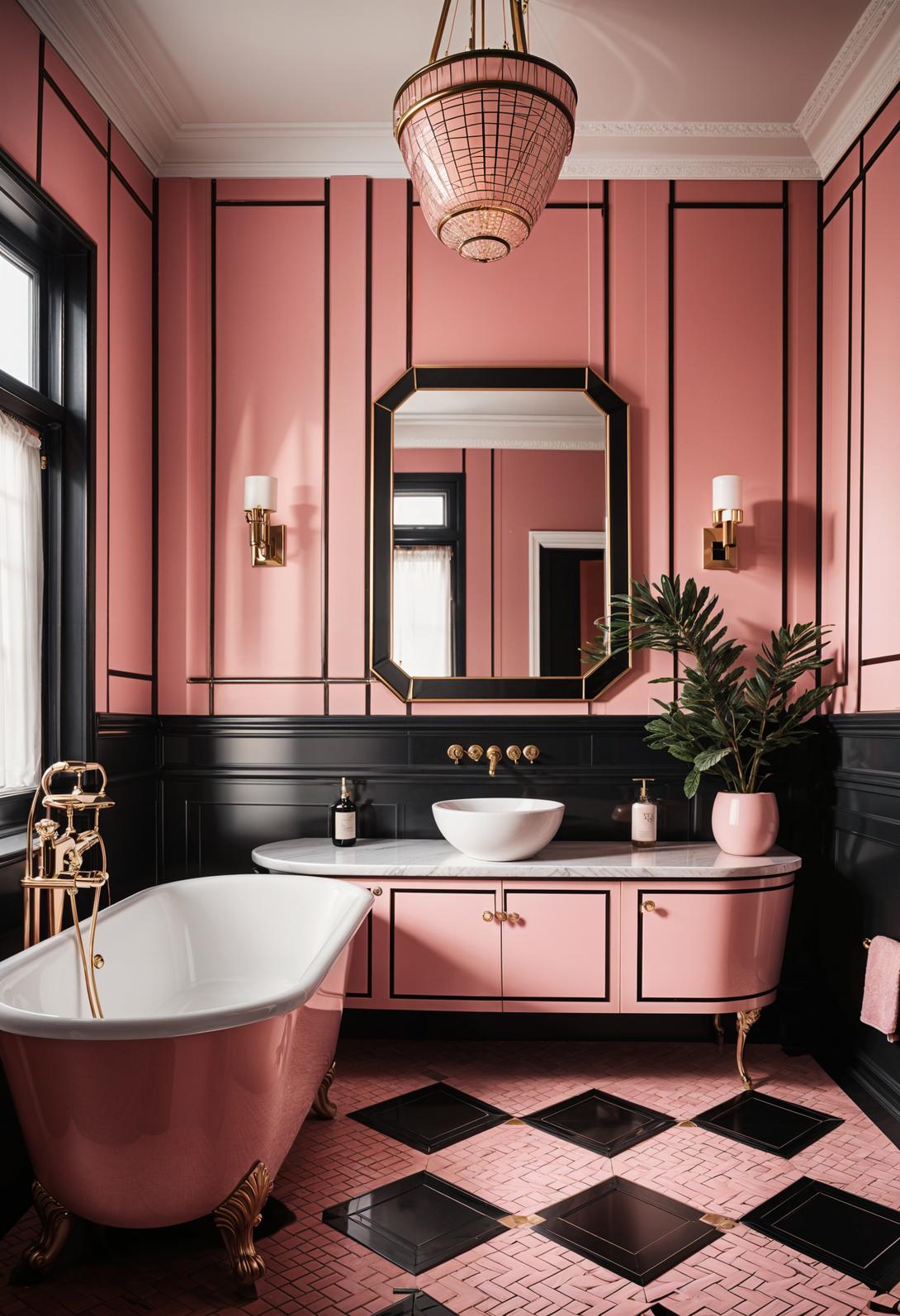 7. Chic Pink & Black Bathroom-0