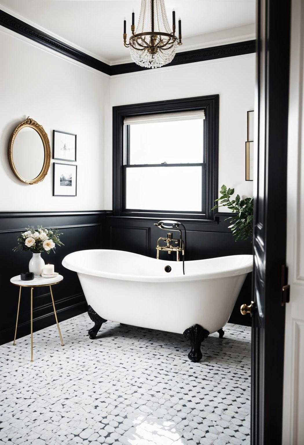 19 Stunning Black And White Bathroom Designs To Inspire You - Lovely Harbor