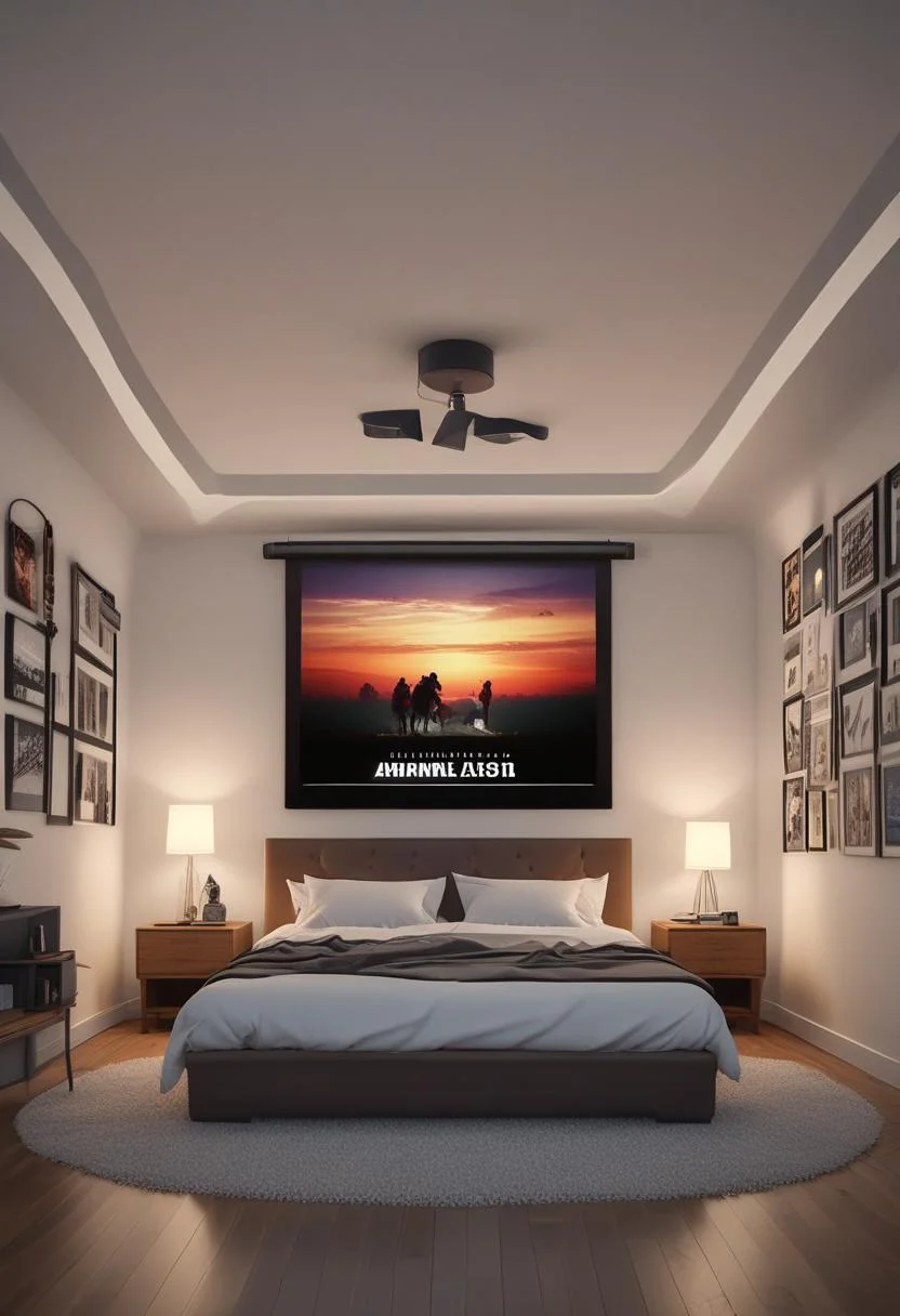 25. Cinematic Teen Bedroom Design-1