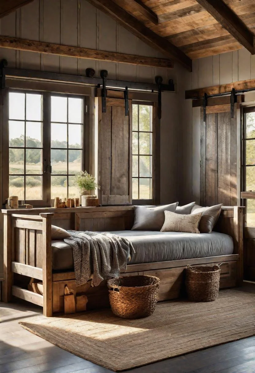 6. Cozy Farmhouse Daybed with Storage-0