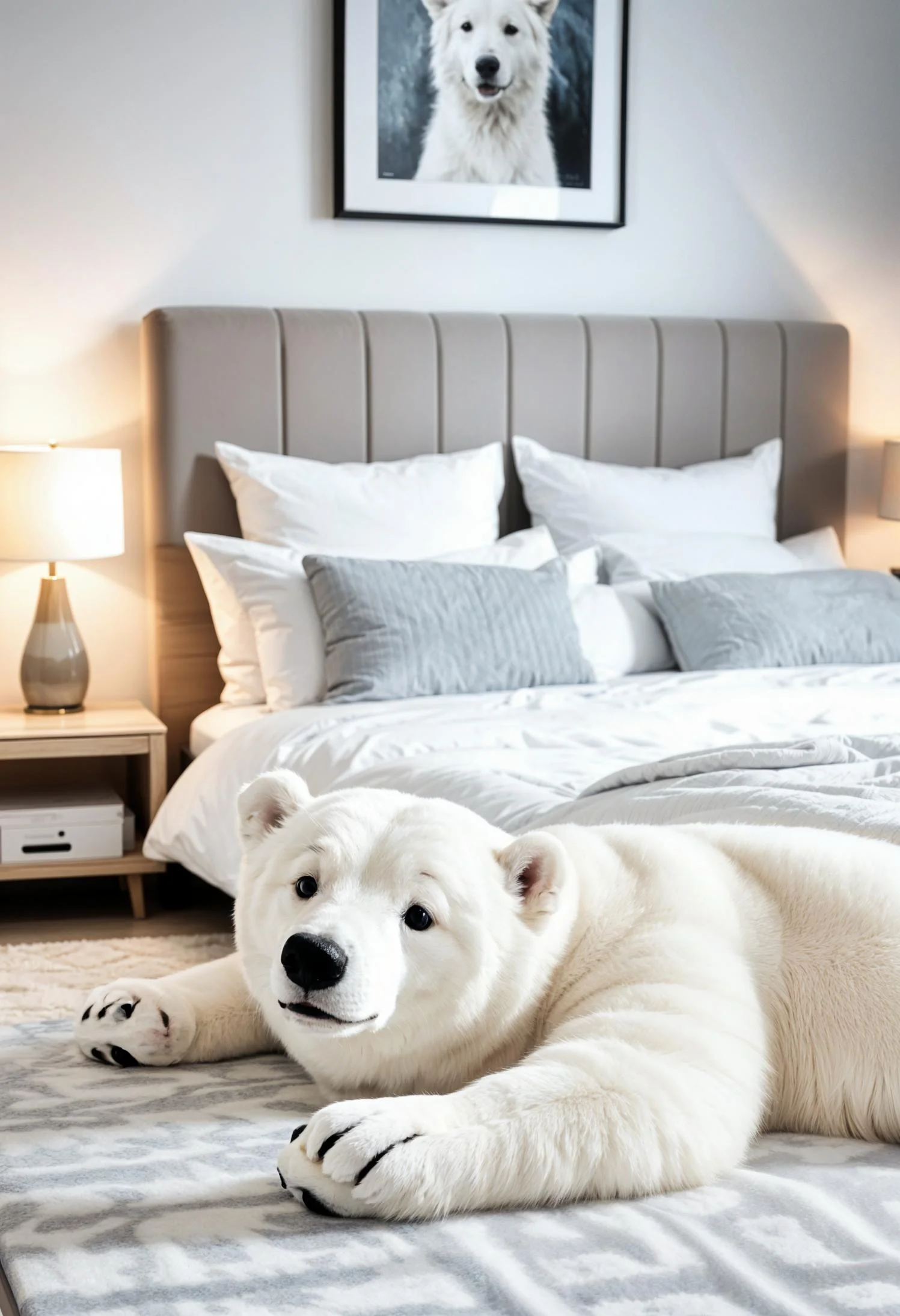 5. Cozy Polar Bear Rug Decor-0